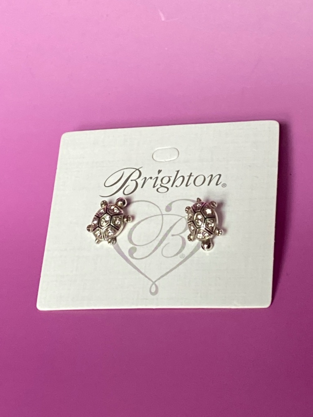 Brighton Fortune Turtle Mini Post Earrings NWT